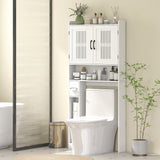 Over the Toilet Storage Cabinet, Bathroom Organizer with Adjustable Shelf