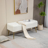 Banc de Chambre Rembourré Laine Agneau 44
