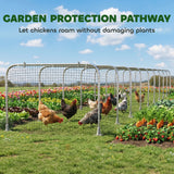 Tunnel pour poules extra long extérieur, enclos pour poules 354