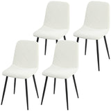 Dining Chairs Set of 4, Upholstered Dining Room Chairs with Steel Legs