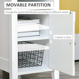 Wooden3-Tier Modern Nightstand with Pullout Shelf, Adjustable Open Shelf, and Door Cabinet