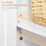 Sideboard Cabinet, Buffet Table with Drawer, Double Door Cupboard and Adjustable Shelf for Living Room