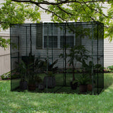 94.5''x47.25''x 72.75'' Heavy Duty Outdoor Greenhouse W/ Frame Garden Planting Warm House With Roll-Up Zipper Doors for Seedlings