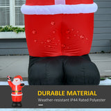 8ft Inflatable Christmas Santa Claus with Candy Cane