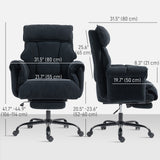 Desk Chair, Computer Office Chair with Footrest, Adjustable Backrest and Headrest