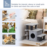 Cat Stairs Pet Steps for Couch Bed with Scratching Posts Condo Ball Toy