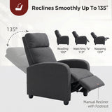 Fauteuil inclinable en tissu
