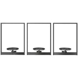 3 Pack Wall Planters for Indoor Plants, Wall-Mounted Metal Plant Stand Shelves, Picture Frame Wall Decor Hanger