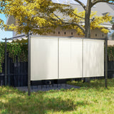 10' x 12' Retractable Pergola Canopy with Roller Shade