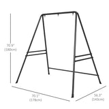 Hammock Chair Stand, Hanging Heavy Duty Metal Frame Hammock Stand for Hanging Hammock Air Porch Swing Chair