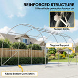 10' x 16' Heavy Duty Portable Carport Tent with Zippered Door