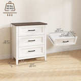 Dresser for Bedroom with 3 Drawers Storage Chest of Drawers for Living Room