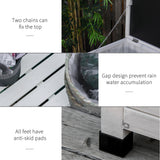 75 Gallon Wooden Storage Box patio Deck Box Bench
