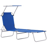Outdoor Lounge Chair, Adjustable Folding Chaise Lounge