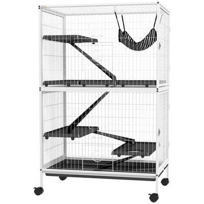 Cage pour petits animaux roulante 5 étages