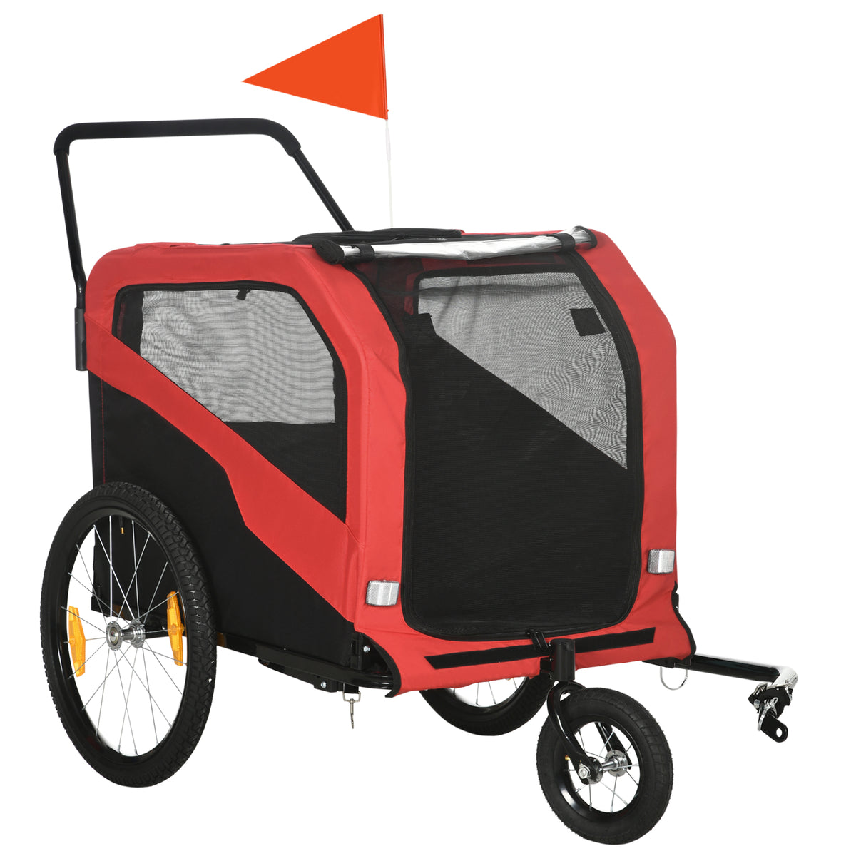 2-in-1 Dog Bike Trailer for Large Dogs