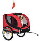Dog Bike Trailer, Pet Cart Bicycle, Flag for Small Medium Dogs