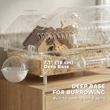 8 in 1 Hamster Cage with All Accessories for Dwarf Hamster, 21.5