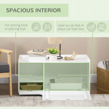 Hidden Cat Litter Box Furniture, Cat Litter Box Enclosure with Storage Compartments and Side Table Function