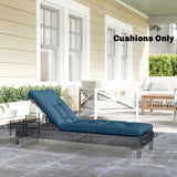 Patio Lounge Chair Cushion, 78 x 25.6 inch