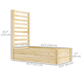 Wood Planter Box with Trellis for Climbing Plants, 91