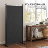 3 Panel Folding Outdoor Privacy Screen, 5.8FT Tall Room Divider with UV30+ Protection