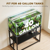 40 Gallon Fish Tank Stand, Heavy Duty Aquarium Stand with Storage Shelf, Adjustable Feet, 36.6