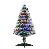 4ft Pre-Lit LED Optical Fiber Christmas Tree Artificial Seasonal Decor