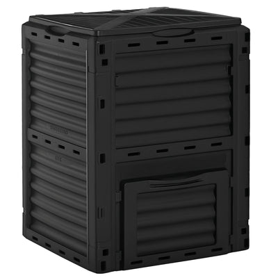Garden Compost Bin Large Outdoor Compost Container 80 Gallon Fast Creation of Fertile Soil Aerating Compost Box