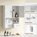 Medicine Cabinet, Bathroom Wall Cabinet with Shelf and Drawers for Hallway