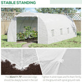 20x10x7ft Heavy Duty Tunnel Walk-in Greenhouse Outdoor Backyard Seed Plant Vegetables Grow Warm House