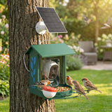 Smart Bird Feeder Camera Solar Powered with AI Identify 16000+ Birds