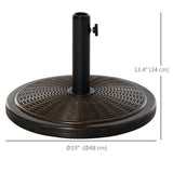 Base en ciment pour parasol compensé 29LBS, support parasol cantilever pour Φ1,4