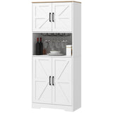 Pantry fermier de cuisine, armoire hutch autoportante 68