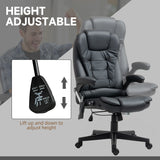 Executive Massage Chairs Heated High Back Reclining Office Chair Swivel Leather Adjustable Vibrating Furniture