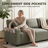 3 Seater Sofa with Storage Pockets