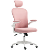 Office Chair, Mesh Computer Desk Chair with Adjustable Headrest, 4D Lumbar Support