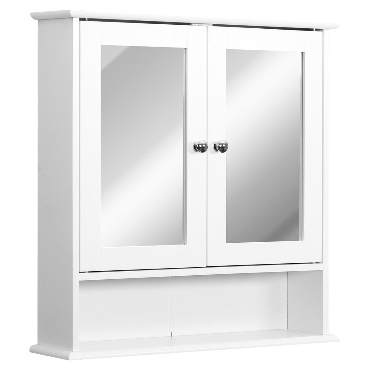 Medicine Cabinet, Open Shelf, and Adjustable Shelf