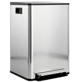 Double poubelle 2 x 30L / 7,9 gallon avec seaux intérieurs amovibles et poignées pour cuisine