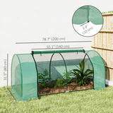 Mini Greenhouse Portable Hot House for Plants with Zippered Doors for Outdoor, 79