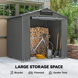 Remise portable 6' x 4', Ventilation et structure en métal galvanisé