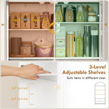 Arched Kitchen Pantry Cabinet, 71