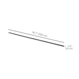 6.6FT Sliding Barn Door Track Kit, Fit 39