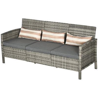 3-Seater Wicker Sofa