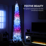 9ft Christmas Tree with Colourful DIY Synchronized LEDs