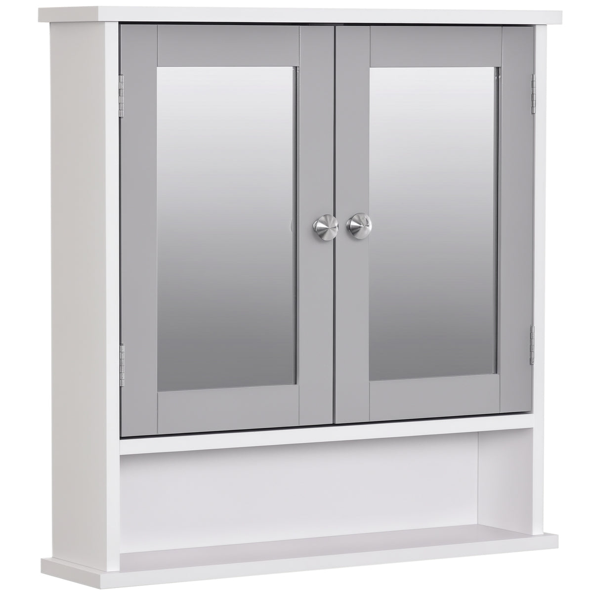 Armoire à pharmacie, étagère ouverte et étagère ajustable