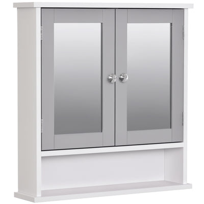 Medicine Cabinet, Open Shelf, and Adjustable Shelf