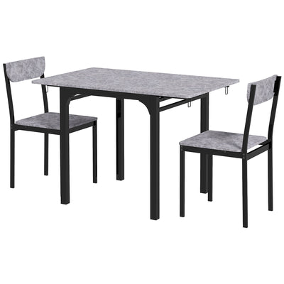 Foldable Dining Table Set for 2