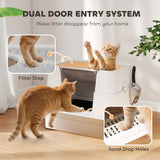 XL Stainless Steel Litter Box w/ 100° Flip Top