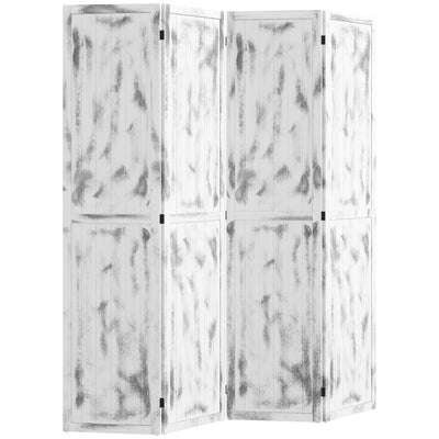 Paravent, écran de séparation de pièce avec design pliable pour chambre à coucher, bureau, intérieur, 1,68 m, rustique